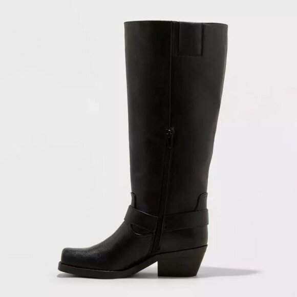 Universal Thread Black Heeled Boots - Picture 2 of 4